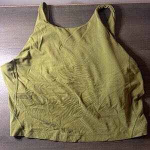 Lululemon align high neck size 14, Bronze Green